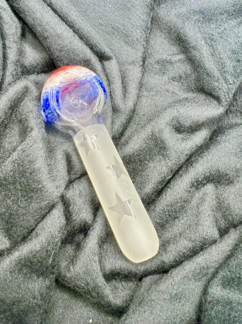 Freedom Frosted Spoon by Jellyfish Glass