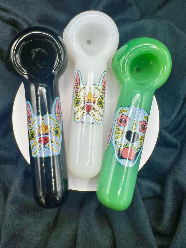 Sugar Skull Dog Spoons by Jellyfish Glass